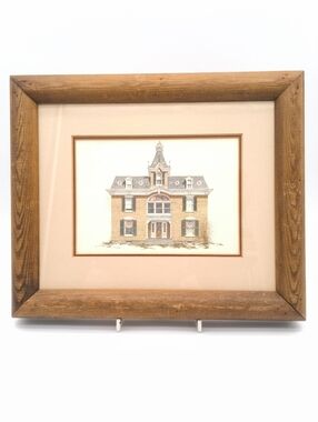 "The Gilded Age Manor" Framed Print